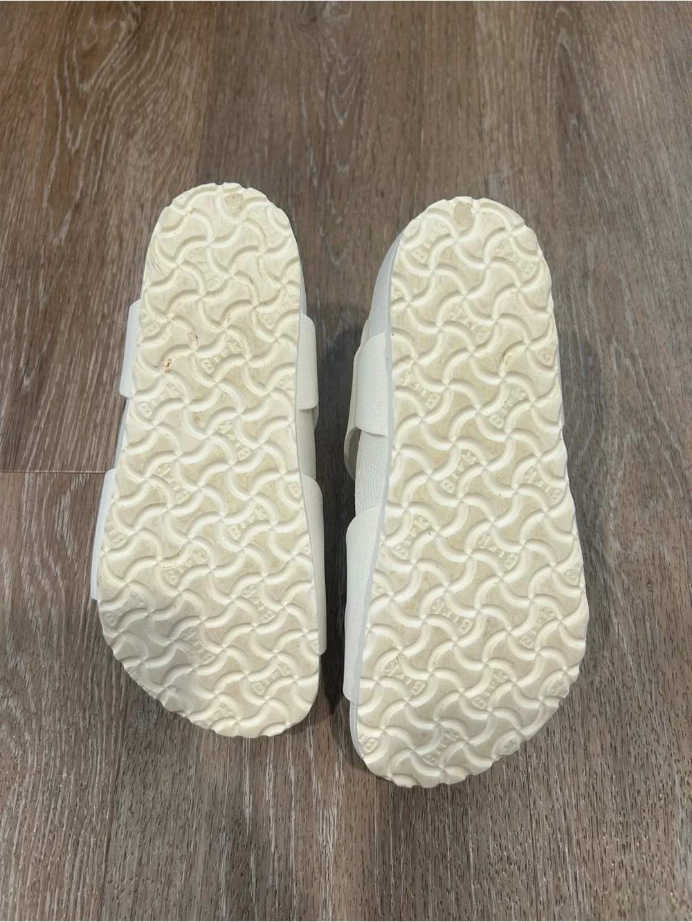Birkenstock Kids White Adjustable Strap Sandals 29
